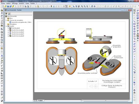 Modélisation de l’aéroglisseur sous SOLIDWORKS